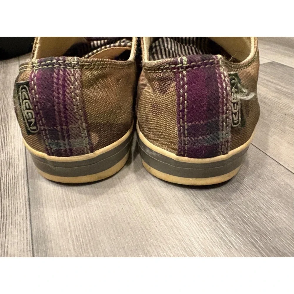 Keen Mixed Print Camo Plaid Striped Canvas Sneakers Shoes 53026-CAMO Womens 6.5